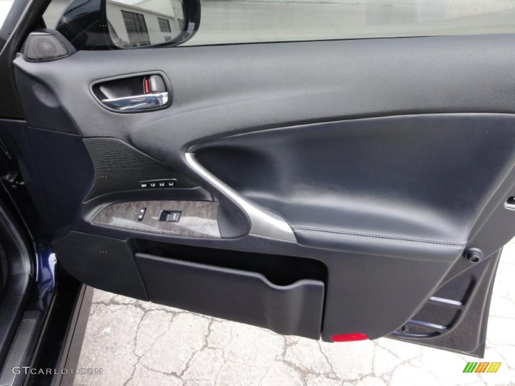 2009 Lexus IS 250 AWD Black Door Panel Photo #45813645