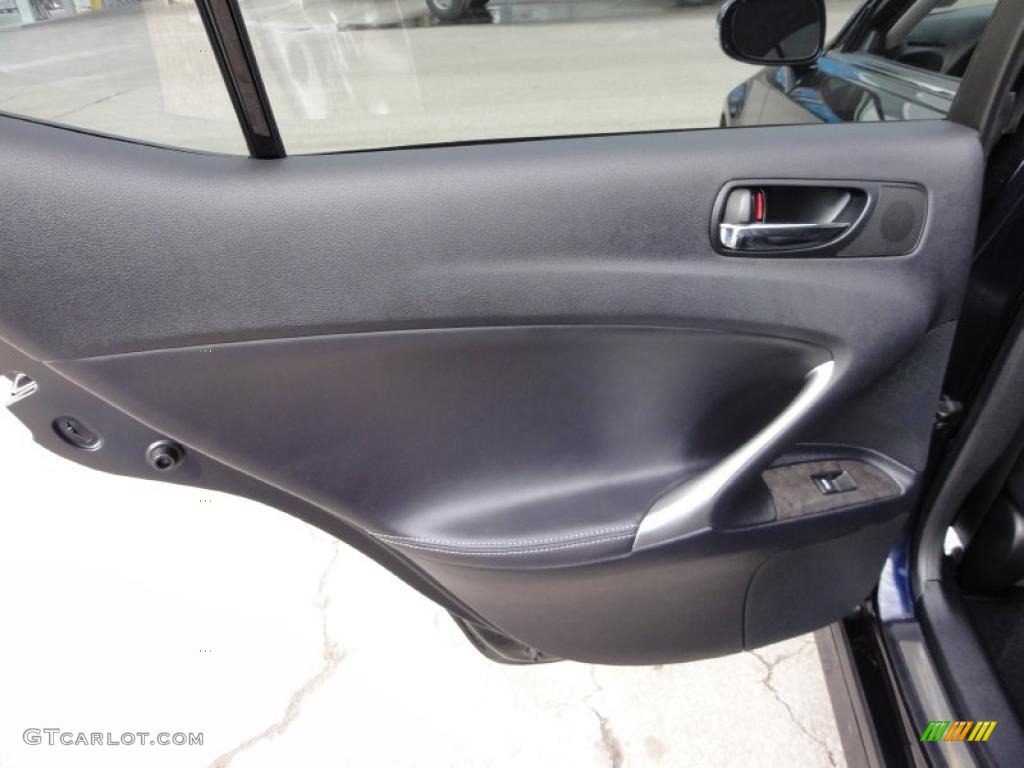 2009 Lexus IS 250 AWD Black Door Panel Photo #45813661