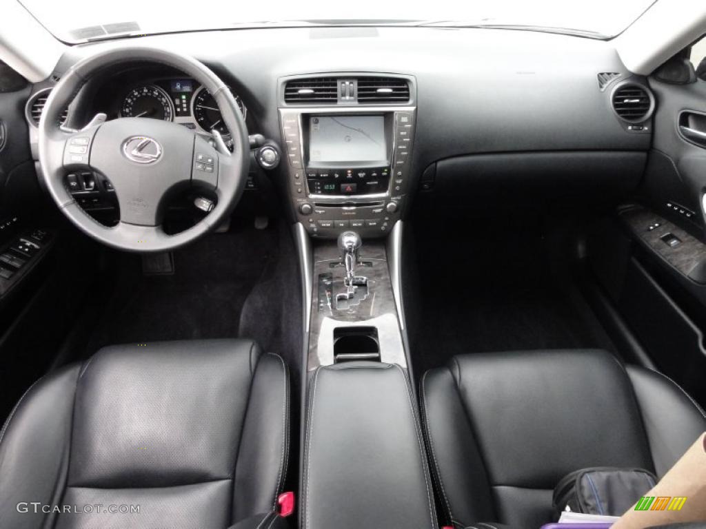 2009 Lexus IS 250 AWD Black Dashboard Photo #45813669