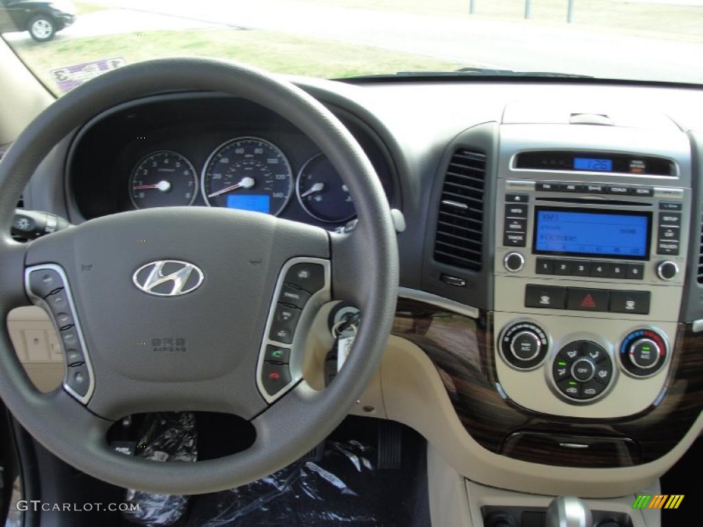 2011 Hyundai Santa Fe SE Cocoa Black Dashboard Photo #45814933