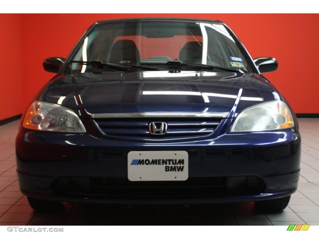2003 Civic LX Sedan - Royal Blue / Gray photo #2