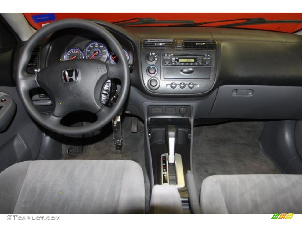 2003 Civic LX Sedan - Royal Blue / Gray photo #5
