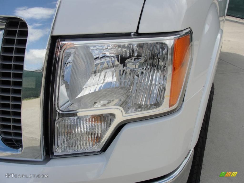 White Platinum Metallic Tri-Coat 2011 Ford F150 Lariat SuperCrew 4x4 Exterior Photo #45815653