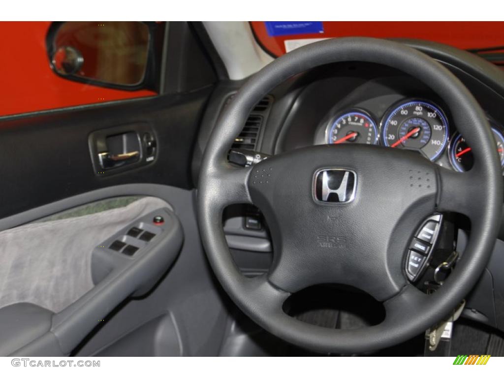 2003 Civic LX Sedan - Royal Blue / Gray photo #9