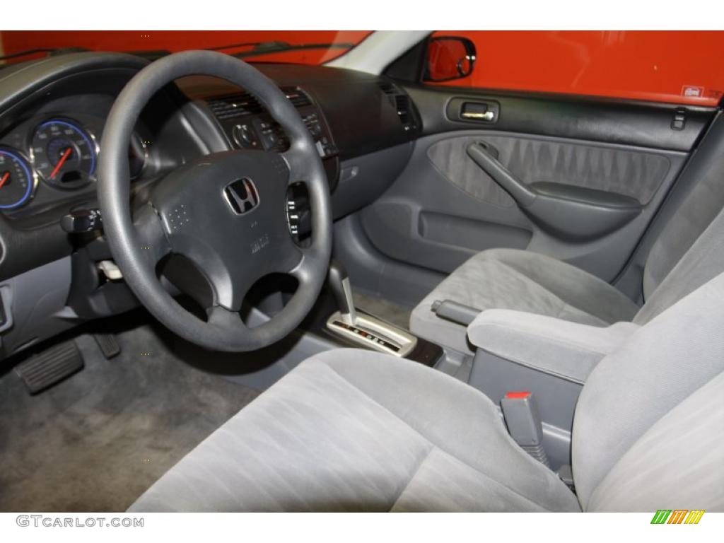2003 Civic LX Sedan - Royal Blue / Gray photo #28