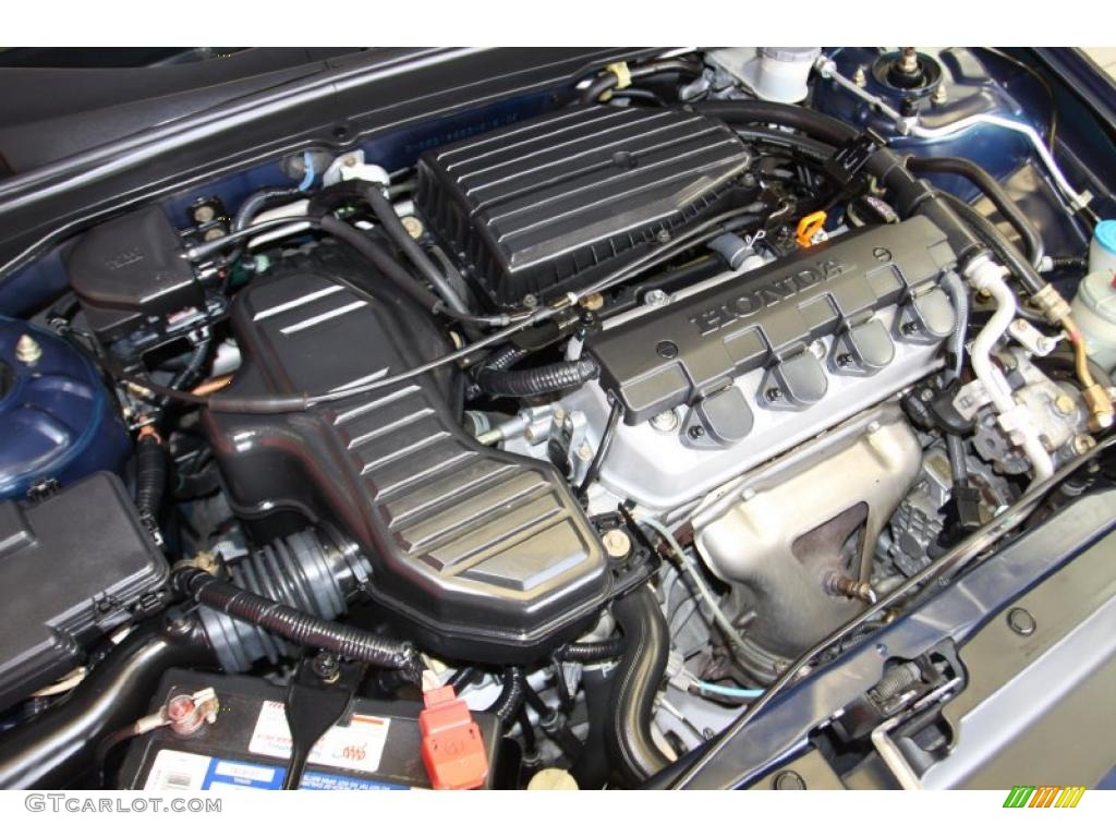 2003 Civic LX Sedan - Royal Blue / Gray photo #39