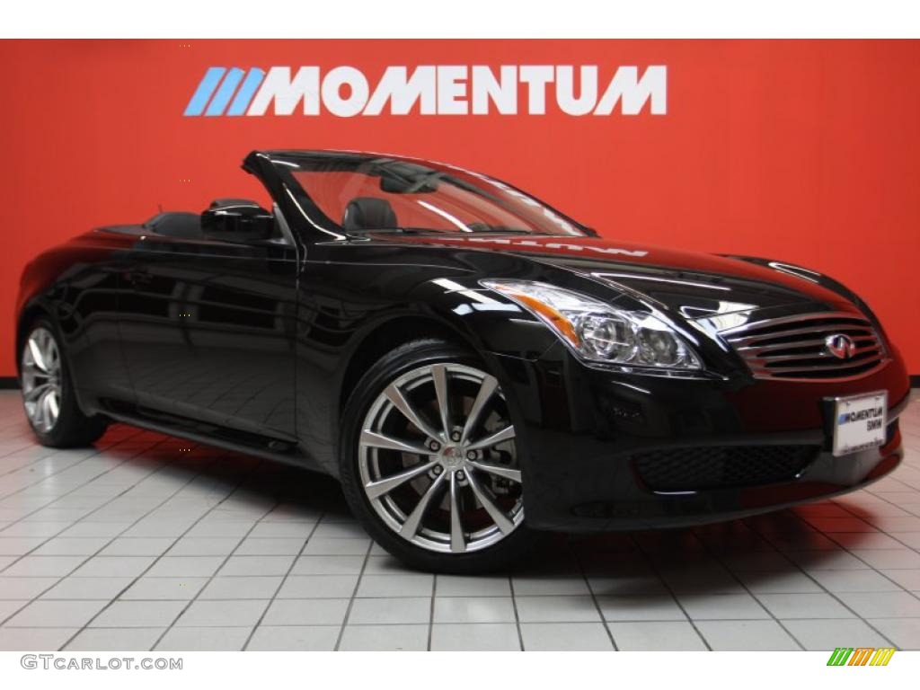 2010 G 37 Convertible - Obsidian Black / Graphite photo #1