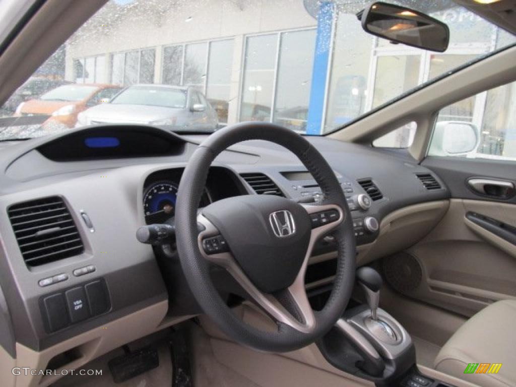 2009 Honda Civic EX-L Sedan Gray Dashboard Photo #45818049