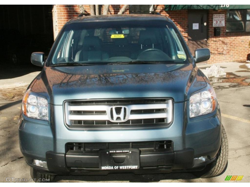 2008 Pilot EX-L 4WD - Steel Blue Metallic / Gray photo #2