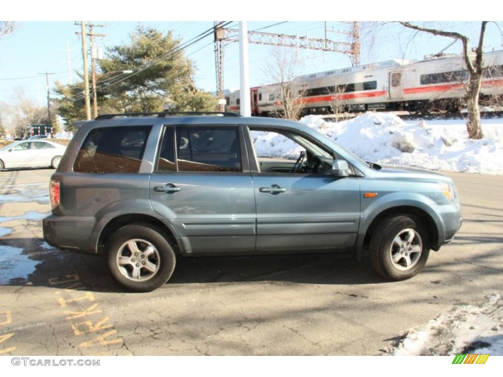 2008 Pilot EX-L 4WD - Steel Blue Metallic / Gray photo #4