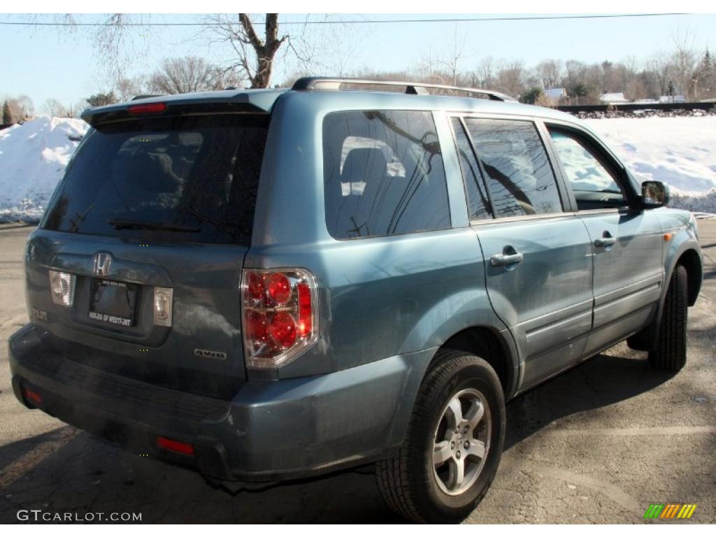 2008 Pilot EX-L 4WD - Steel Blue Metallic / Gray photo #5