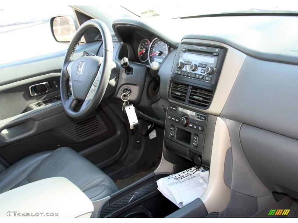 2008 Pilot EX-L 4WD - Steel Blue Metallic / Gray photo #6