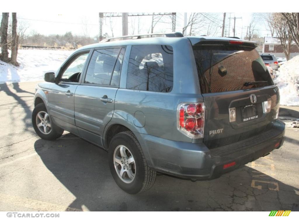 2008 Pilot EX-L 4WD - Steel Blue Metallic / Gray photo #7
