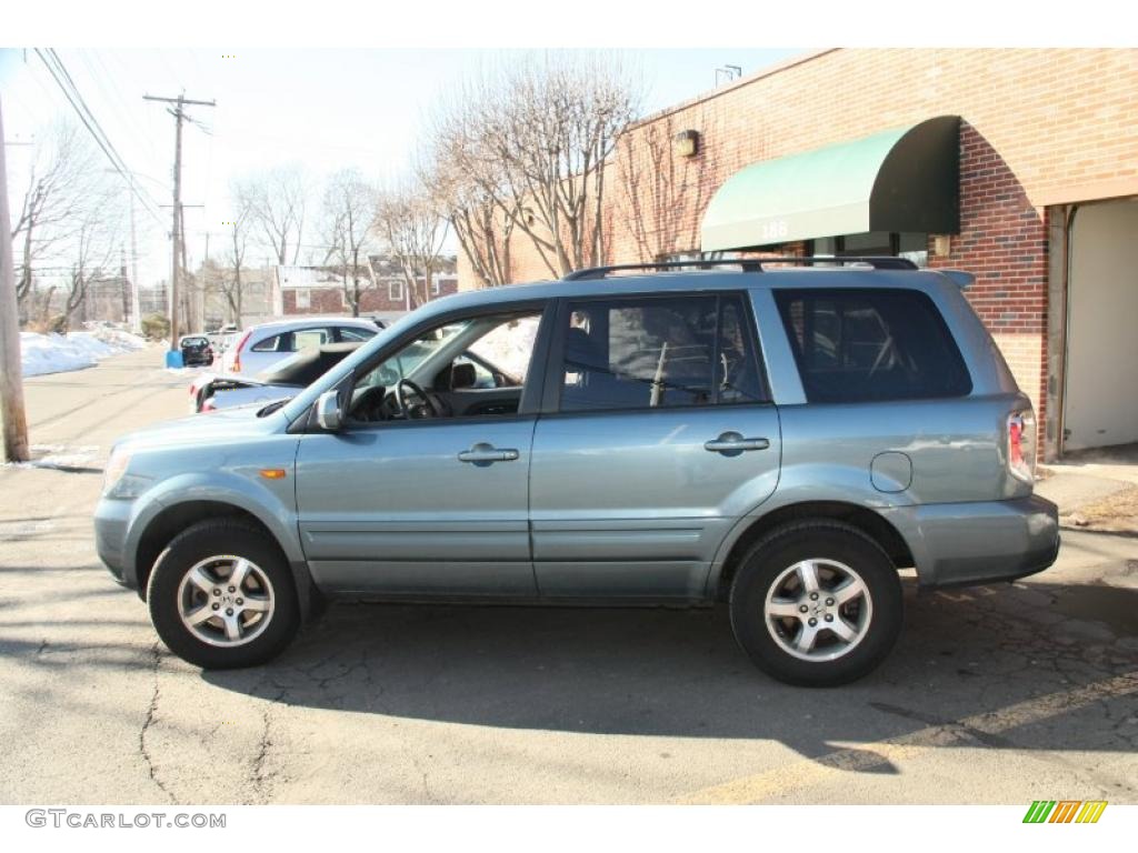 2008 Pilot EX-L 4WD - Steel Blue Metallic / Gray photo #8