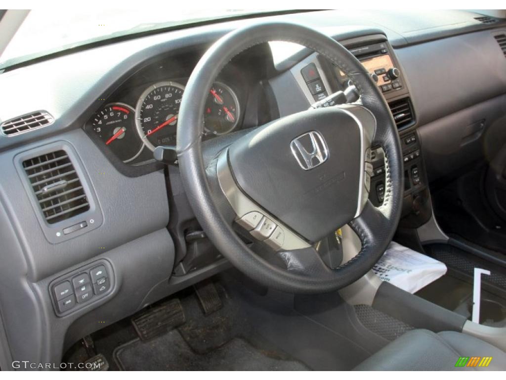 2008 Pilot EX-L 4WD - Steel Blue Metallic / Gray photo #11