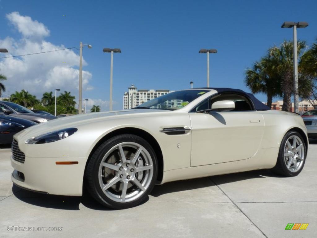 Pearl White 2008 Aston Martin V8 Vantage Roadster Exterior Photo #45818597