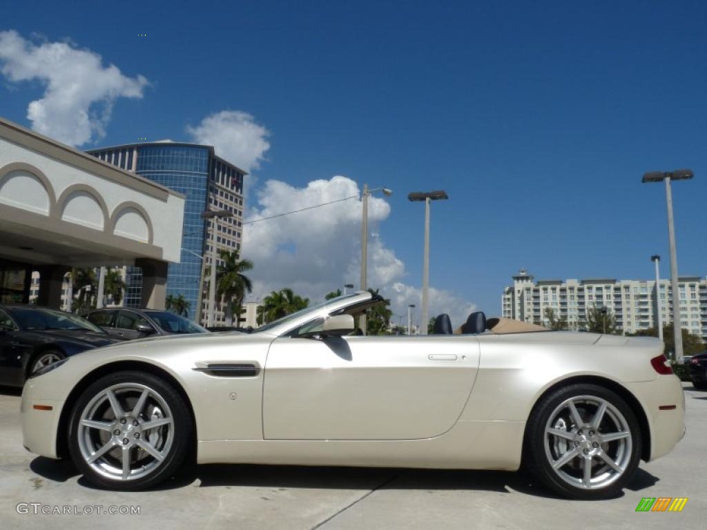 Pearl White 2008 Aston Martin V8 Vantage Roadster Exterior Photo #45818601