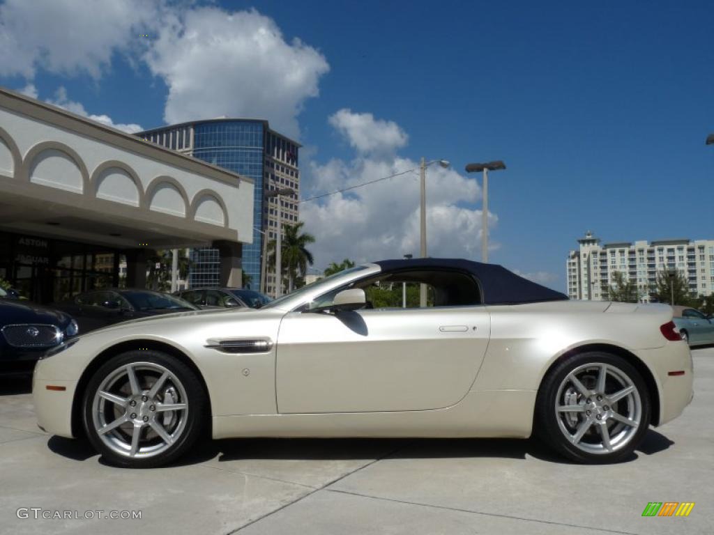 Pearl White 2008 Aston Martin V8 Vantage Roadster Exterior Photo #45818605