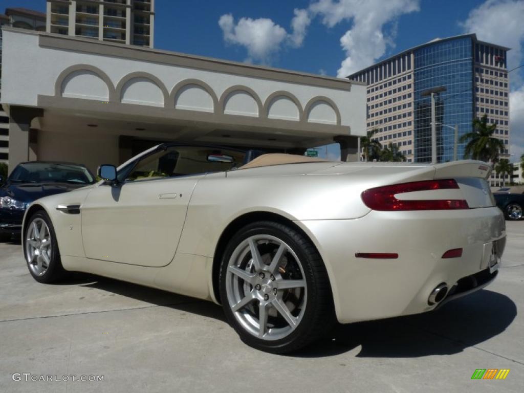 Pearl White 2008 Aston Martin V8 Vantage Roadster Exterior Photo #45818609