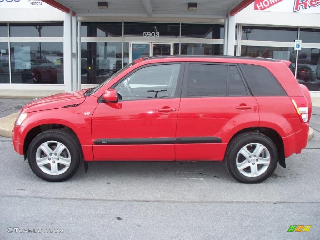 Racy Red 2007 Suzuki Grand Vitara Luxury 4x4 Exterior Photo #45819317
