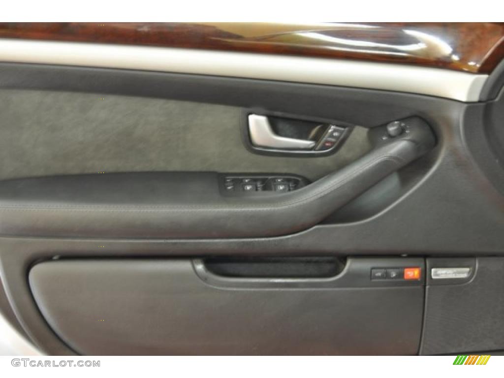 2007 Audi A8 L 4.2 quattro Black Door Panel Photo #45820597
