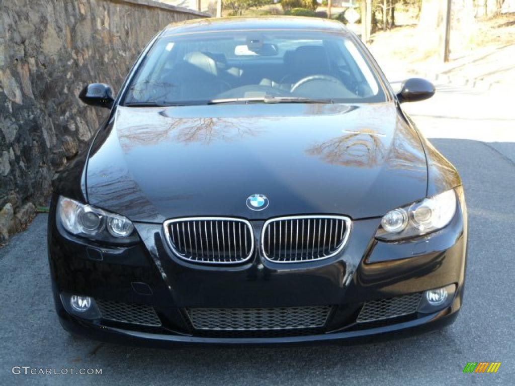 2008 3 Series 335i Coupe - Black Sapphire Metallic / Black photo #3