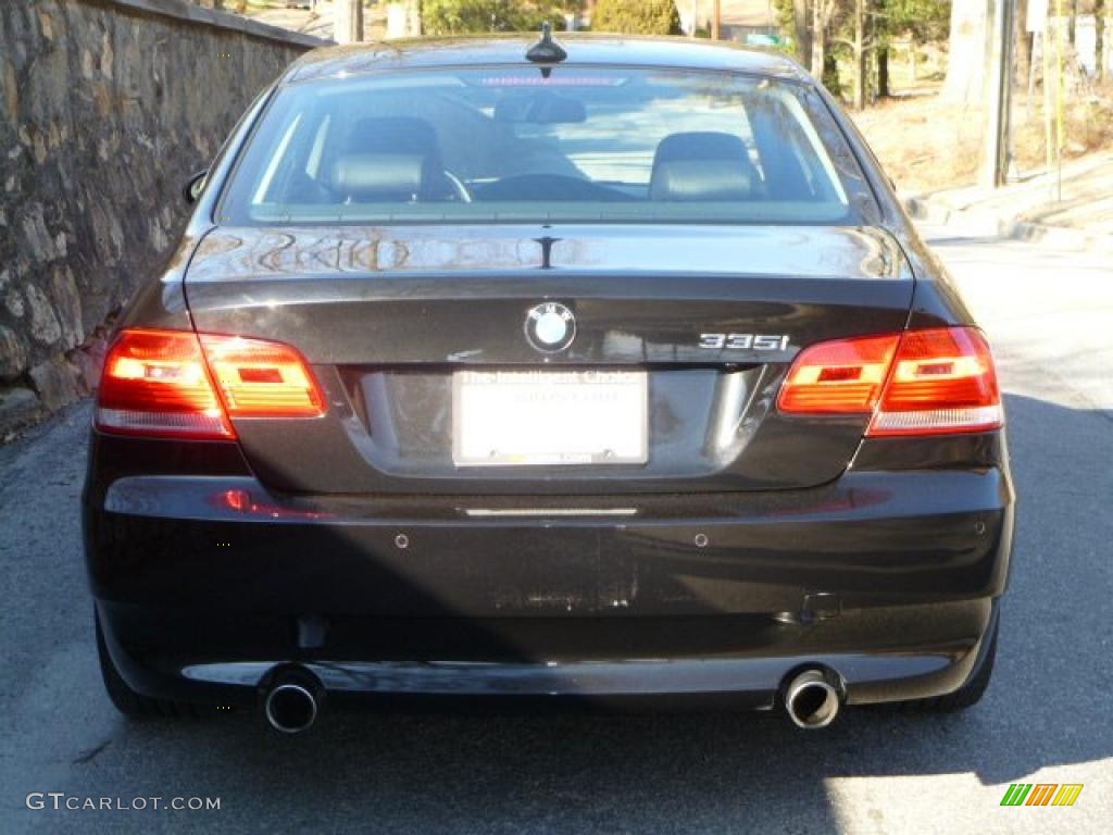 2008 3 Series 335i Coupe - Black Sapphire Metallic / Black photo #6