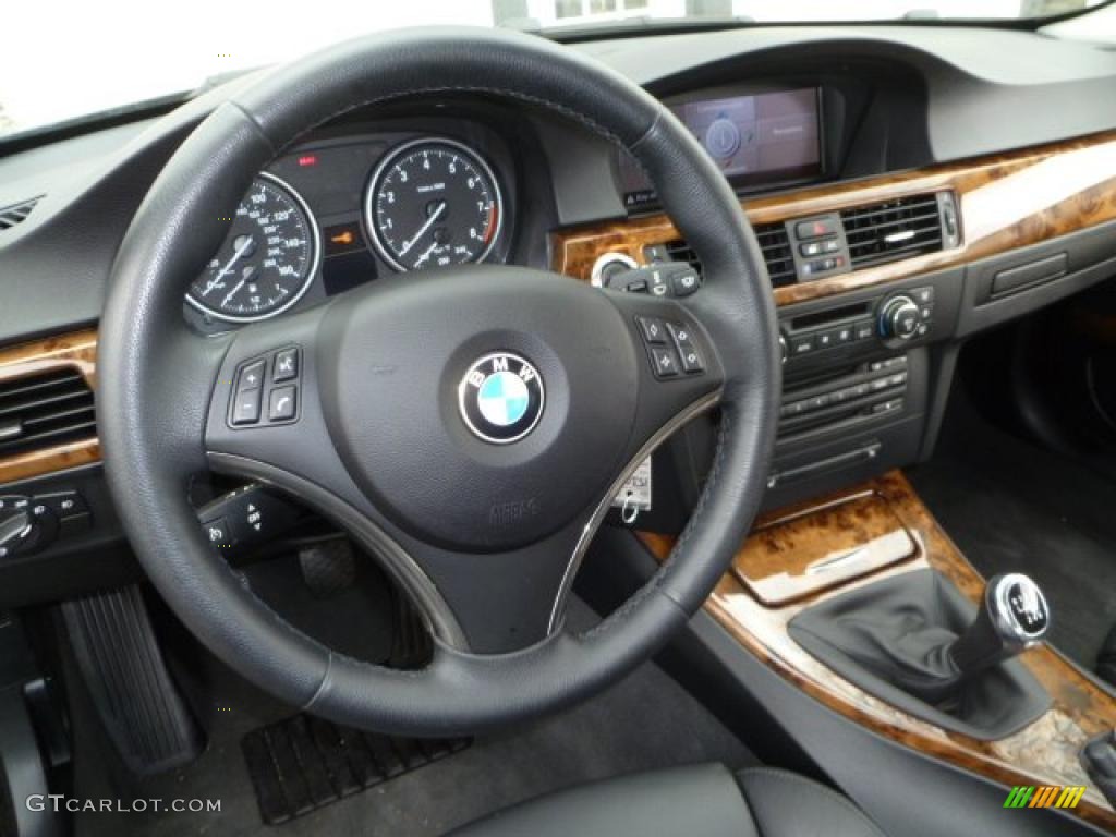 2008 3 Series 335i Coupe - Black Sapphire Metallic / Black photo #7