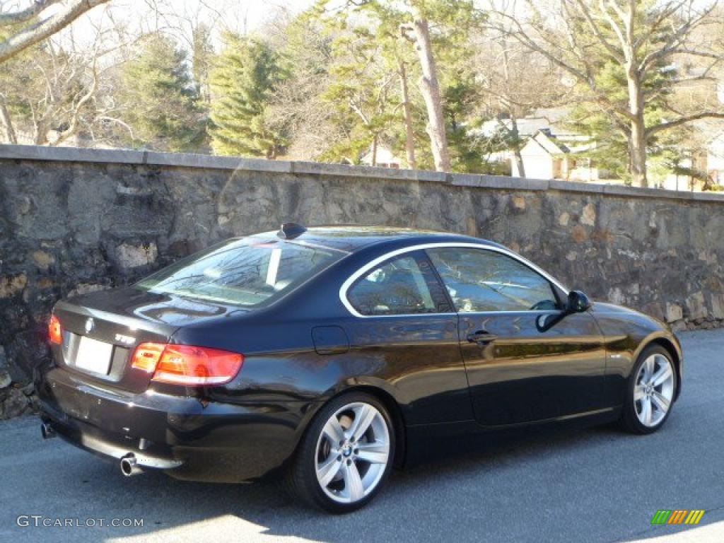 2008 3 Series 335i Coupe - Black Sapphire Metallic / Black photo #11