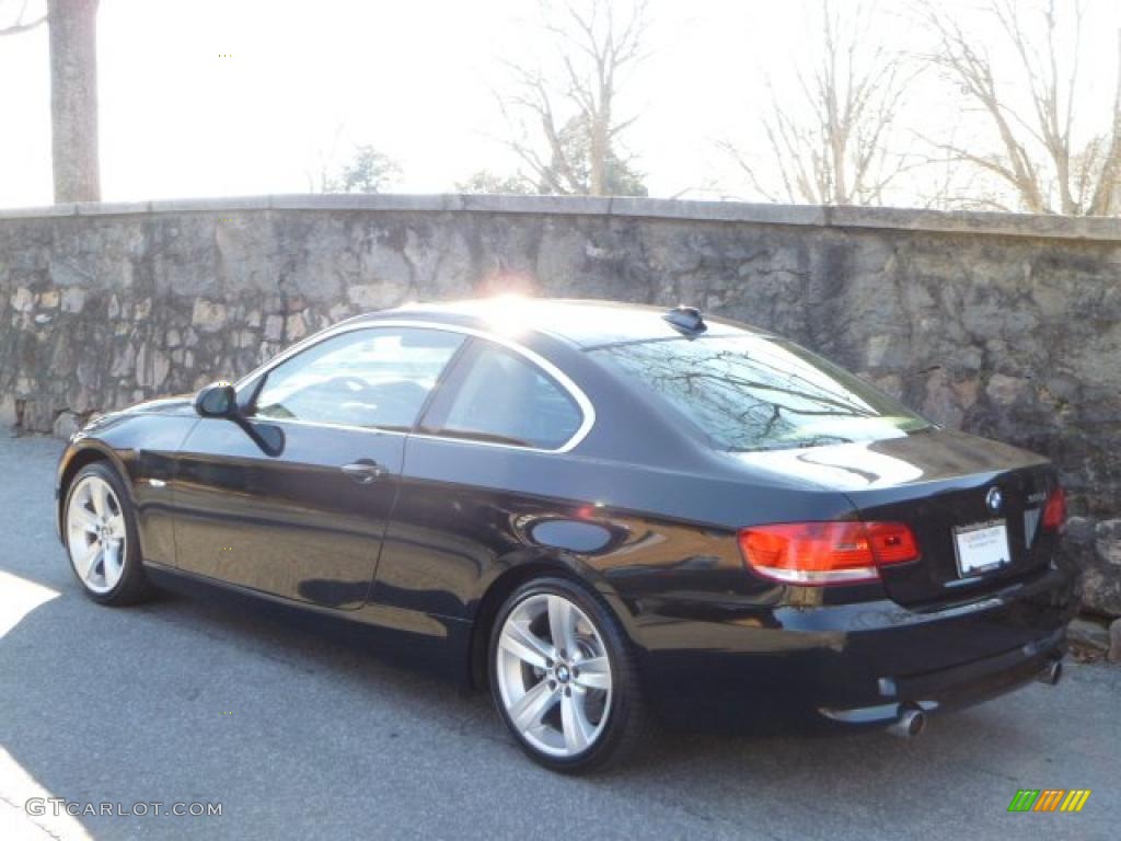 2008 3 Series 335i Coupe - Black Sapphire Metallic / Black photo #12