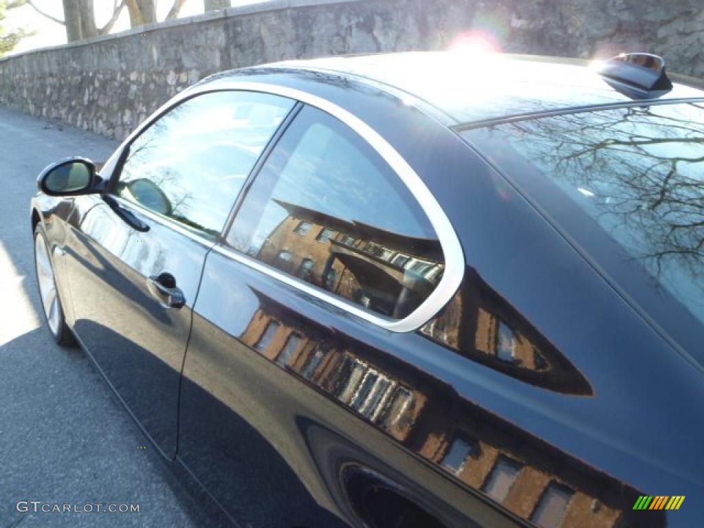 2008 3 Series 335i Coupe - Black Sapphire Metallic / Black photo #13