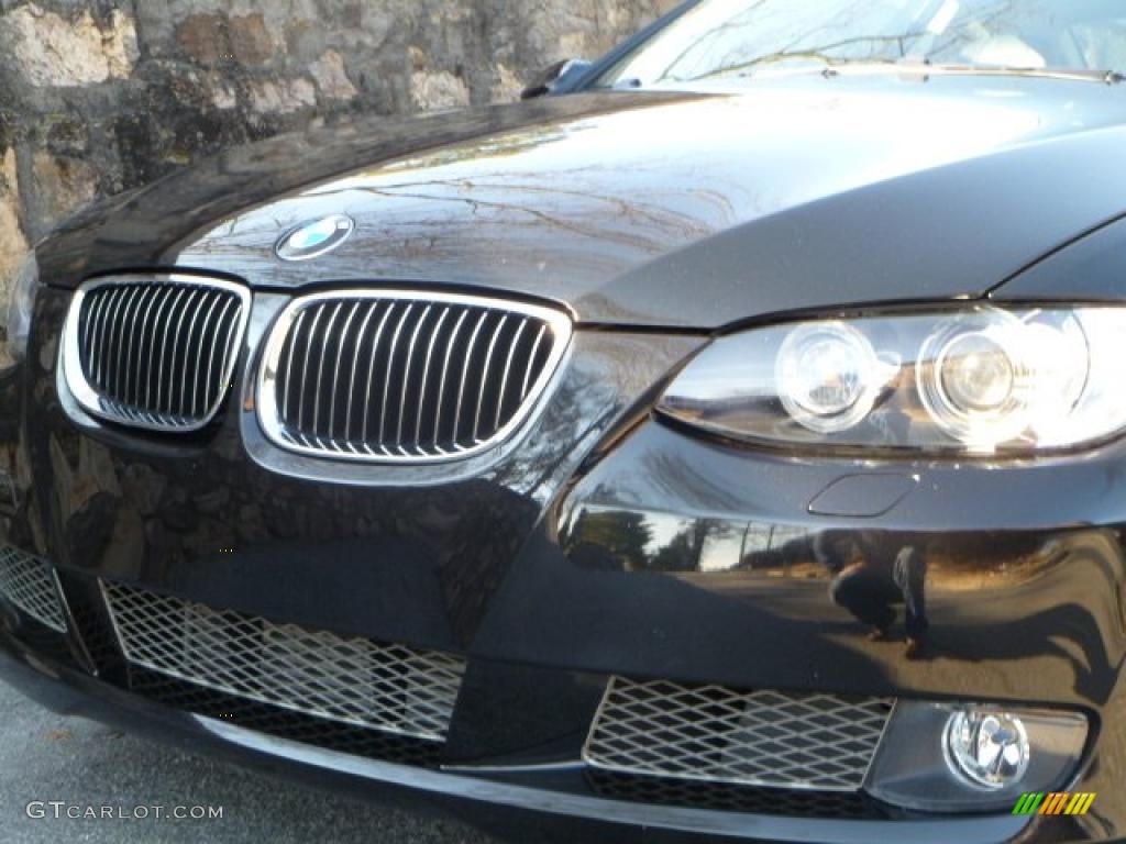 2008 3 Series 335i Coupe - Black Sapphire Metallic / Black photo #17