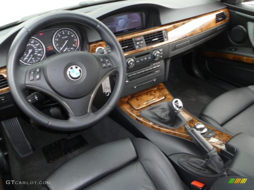 2008 BMW 3 Series 335i Coupe Black Dashboard Photo #45821409