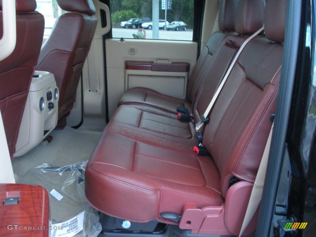 Chaparral Leather Interior 2011 Ford F250 Super Duty King Ranch Crew Cab 4x4 Photo #45821945