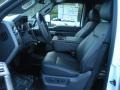 Black Two Tone Leather 2011 Ford F250 Super Duty Lariat Crew Cab 4x4 Interior Color