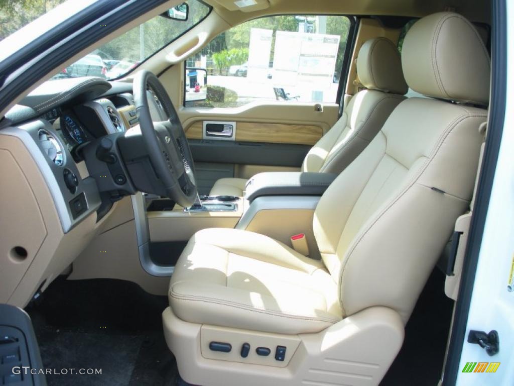 Pale Adobe Interior 2011 Ford F150 Lariat SuperCab Photo #45822249