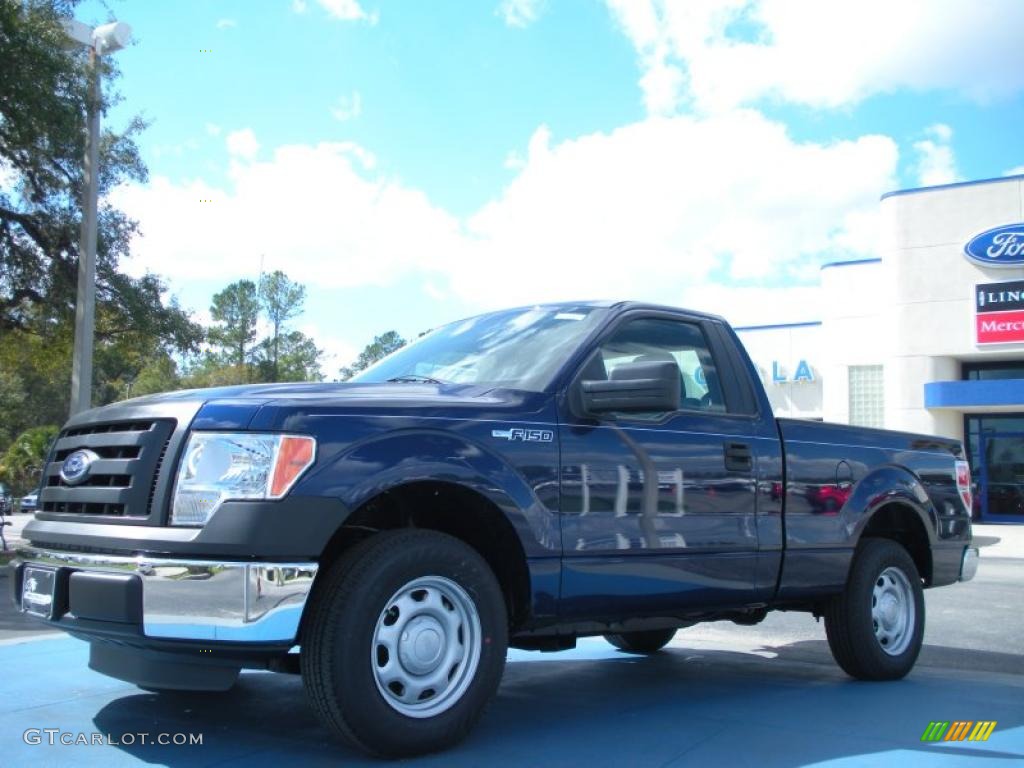 2011 F150 XL Regular Cab - Dark Blue Pearl Metallic / Steel Gray photo #1