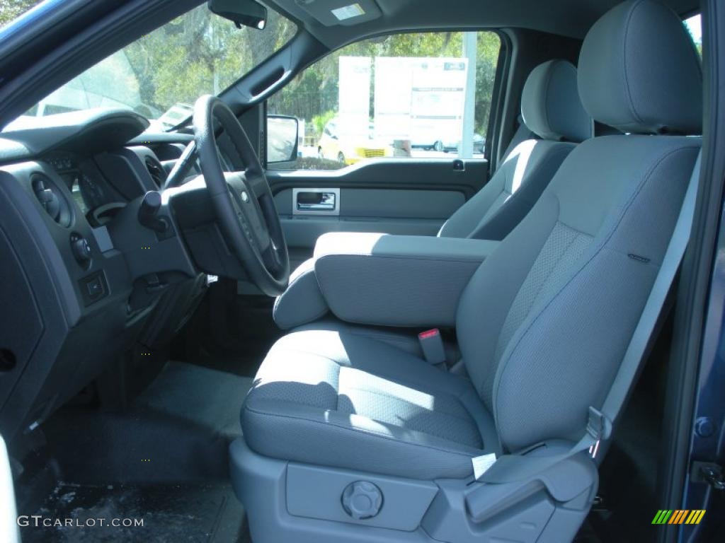 Steel Gray Interior 2011 Ford F150 XL Regular Cab Photo #45822785