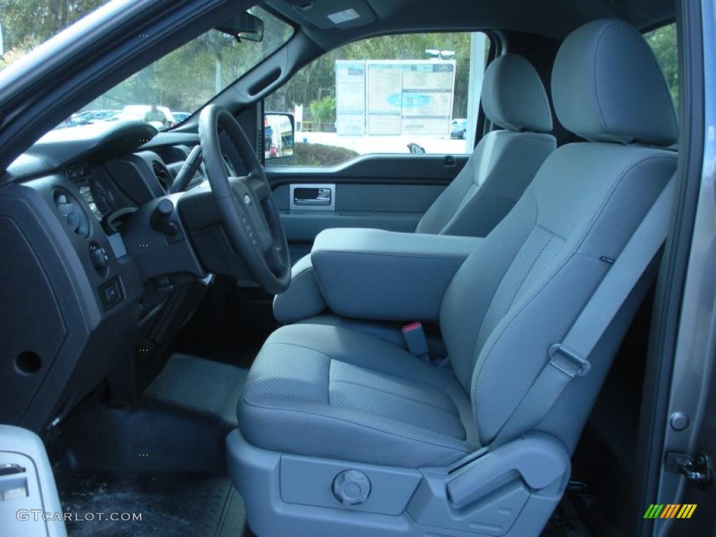 Steel Gray Interior 2011 Ford F150 XL Regular Cab Photo #45823237
