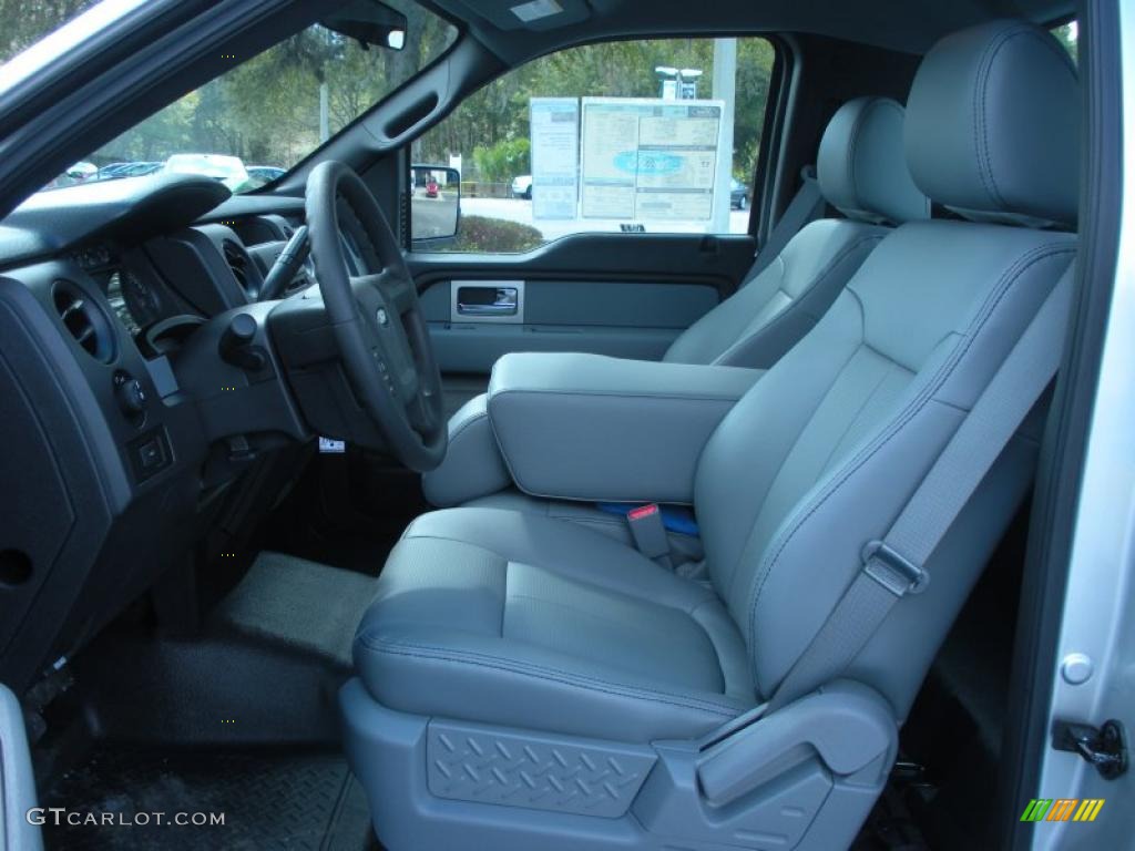 Steel Gray Interior 2011 Ford F150 XL Regular Cab Photo #45823453