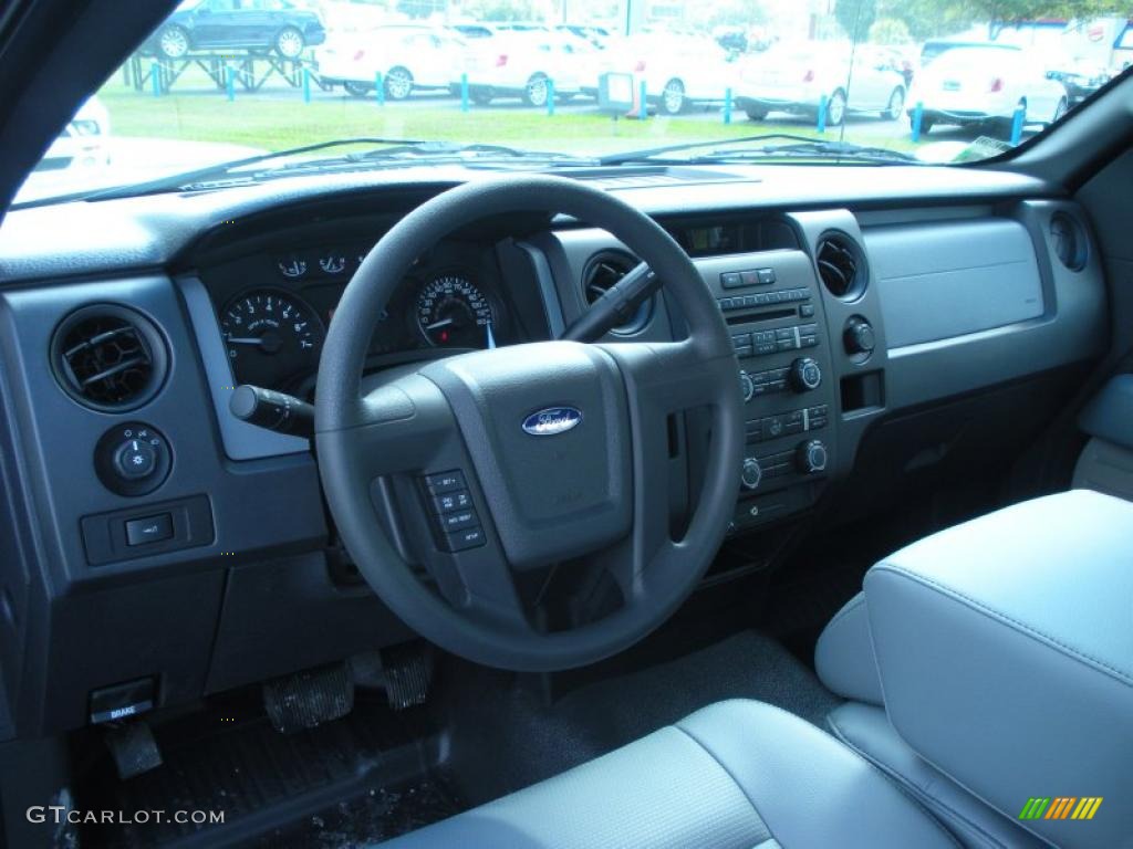 Steel Gray Interior 2011 Ford F150 XL Regular Cab Photo #45823457