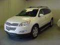 2011 White Diamond Tricoat Chevrolet Traverse LTZ AWD  photo #3