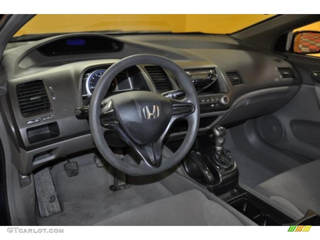 Gray Interior 2007 Honda Civic DX Coupe Photo #45824633