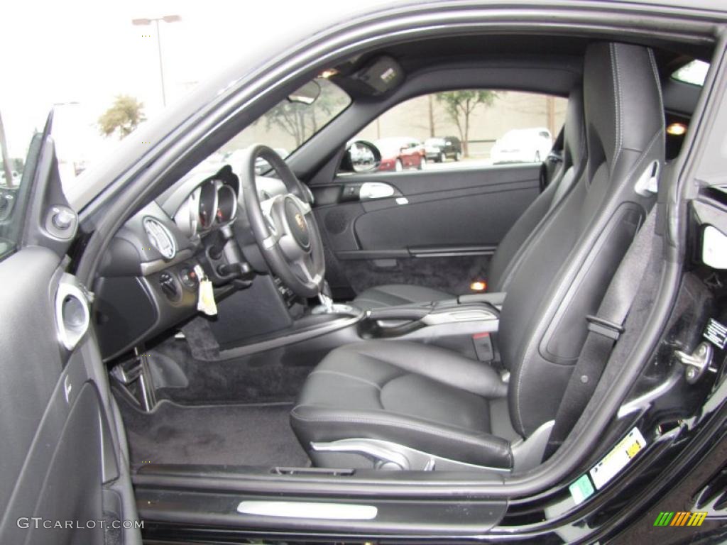 Black Interior 2009 Porsche Cayman Standard Cayman Model Photo #45827092