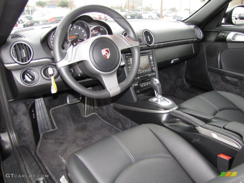 Black Interior 2009 Porsche Cayman Standard Cayman Model Photo #45827108