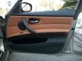 Saddle Brown Dakota Leather Door Panel Photo for 2011 BMW 3 Series #45827180