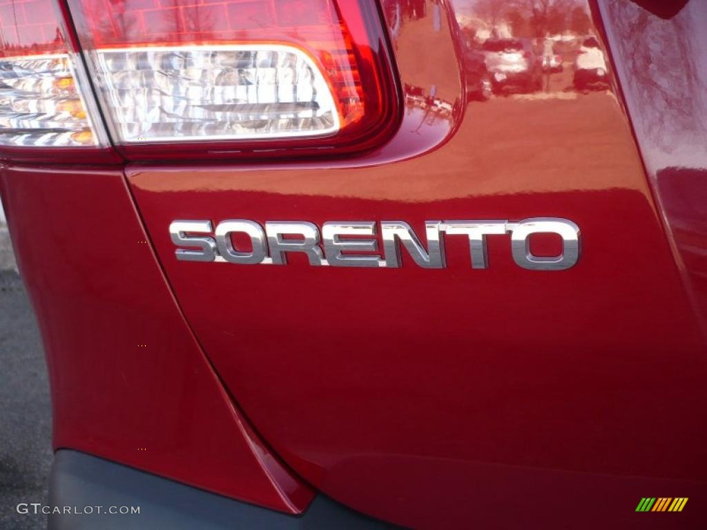 2011 Sorento LX AWD - Spicy Red / Beige photo #12