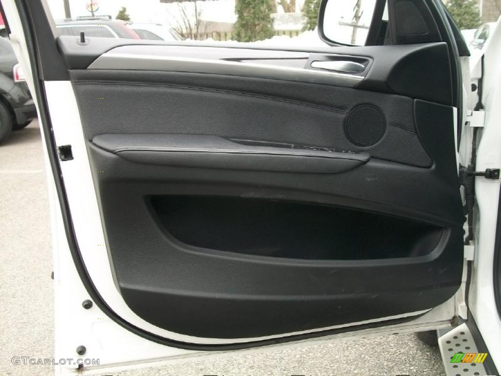 2010 BMW X5 xDrive30i Black Nevada Leather Door Panel Photo #45828197