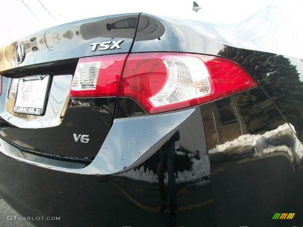 2010 TSX V6 Sedan - Crystal Black Pearl / Ebony photo #22