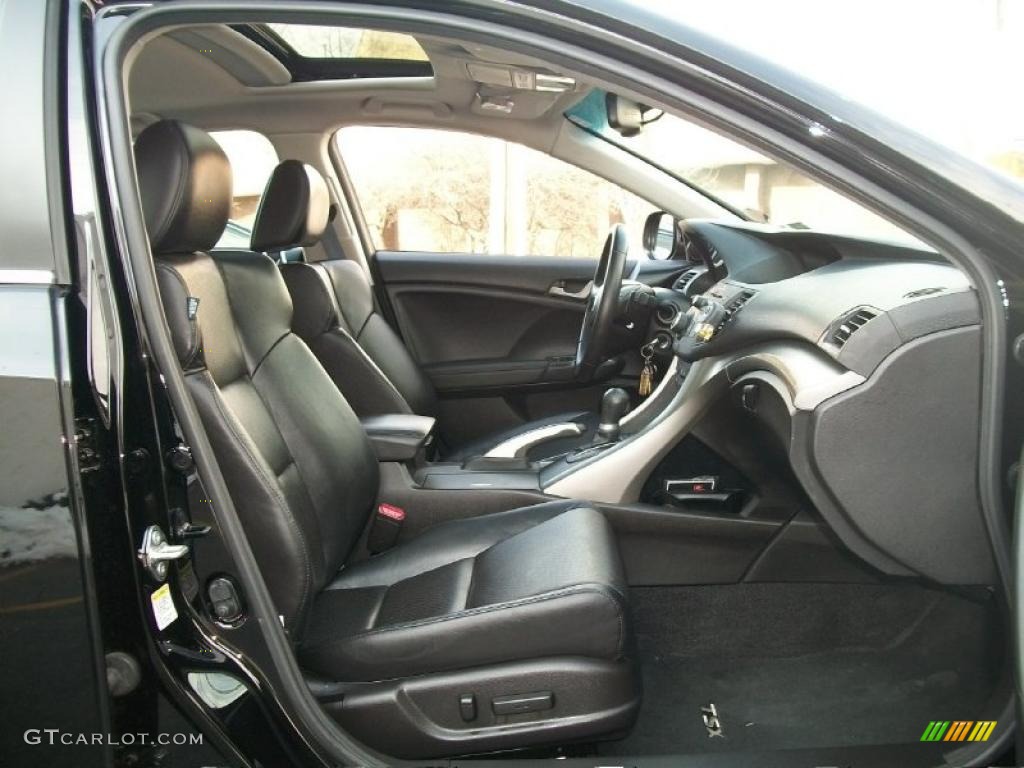 2010 TSX V6 Sedan - Crystal Black Pearl / Ebony photo #28